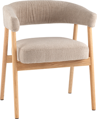 Стул Stool Group Zubo / DM4729-1 OTE-Q-120 Flaxen (с деревянными ножками, бежевый)