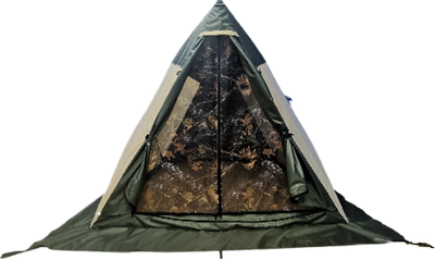 Палатка Пингвин Shelters Всесезонная двускатная 200x190 / 11752 (хаки/бежевый)