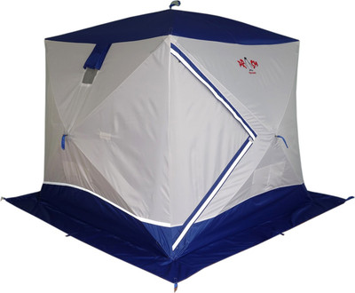 Палатка Пингвин Shelters Призма Премиум 2-слойная 215x215 В95Т1 (белый/синий)