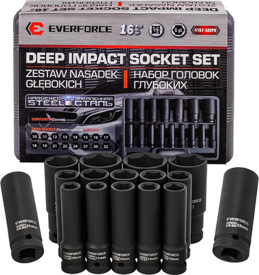 Набор головок слесарных Everforce EF-4167-5MPB (62991)