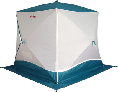 Палатка Пингвин Shelters Шелтерс Премиум 2-слойная 215x215 (белый/зеленый)