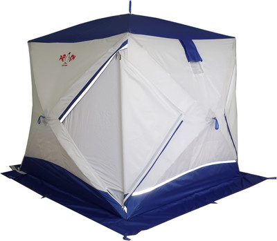 Палатка Пингвин Shelters Шелтерс Премиум 2-слойная 215x215 (белый/синий)