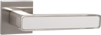 Ручка дверная Punto K.ARC.Q52.Mars SN/WH-19 (матовый никель/белый)