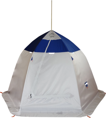 Палатка Пингвин Shelters Пингвин 3.5 2-слойная (белый/синий)