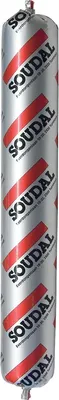 Герметик силиконовый Soudal Silirub 2F (600мл, черный)