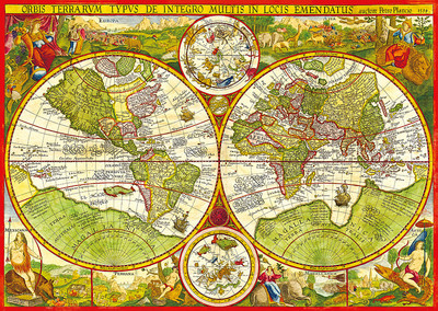 Пазл Step Puzzle Карта мира Планциуса. 1594 (1000эл)