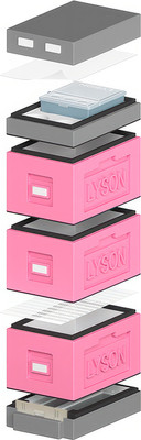 Улей Lyson Рут На 6 Рамок / WDD51 (розовый/серый)