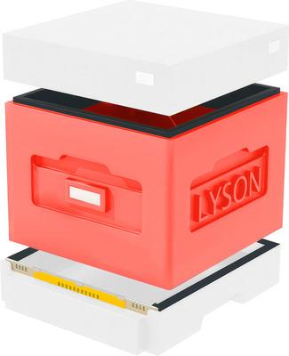 Улей Lyson Дадан На 10 Рамок / WK033W (красный/неокрашенный)