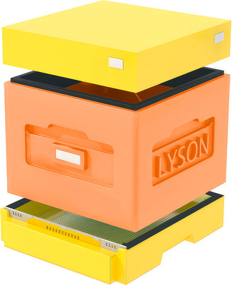 Улей Lyson Дадан На 10 Рамок / WK48 (оранжевый/желтый)