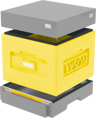 Улей Lyson Дадан На 10 Рамок / WKG01 (желтый/серый)