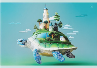 Альбом для рисования BG  Где спят океаны А4 / АР4ск40_пл 06077 (40л)