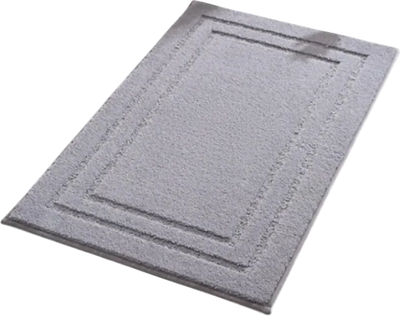 Коврик для ванной ILLU 50x80 / 2310324 (серый с гранями)