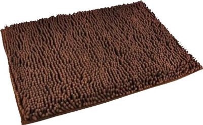 Коврик для ванной ILLU 40x60 / MULWJH-07057 (макароны/коричневый)