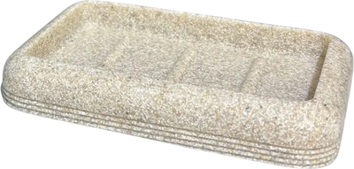 Мыльница ILLU YC410271-3 (камень бежевый)