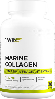 Коллаген 1WIN Морской с экстрактом мартинии (120 капсул)