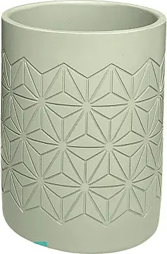 Стакан для зубной щетки и пасты ILLU YC411867 (оливковый узор)