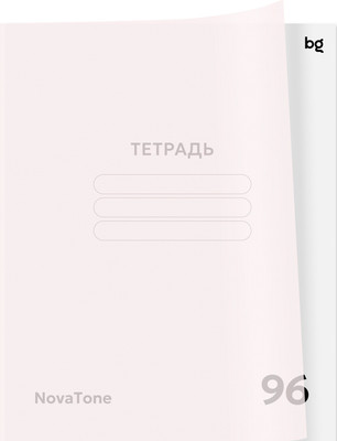 Тетрадь BG NovaTone. Бутон вишни А5 / Т5ск96_пл 57949 (96л)