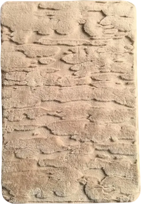 Коврик для ванной ILLU 50x80 / xb24123008 (бежевый декор)