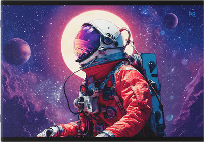 Альбом для рисования BG  Космические истории А4 / АР4ск40_пл 06080 (40л)