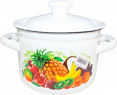 Кастрюля КМЗ Эквадор / 41704-122/6-У4 (белый)