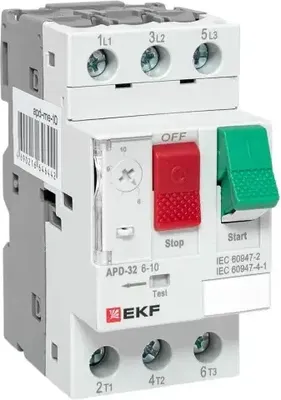 Автоматический выключатель пуска двигателя EKF АПД-32 6-10А / apd-me-10