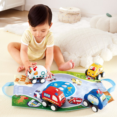 Набор игрушечных автомобилей Hape Навстречу приключениям Плюшевые машинки / E0076_HP