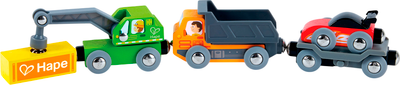 Набор игрушечной техники Hape Едем вместе  Строительная техника / E8785_HP