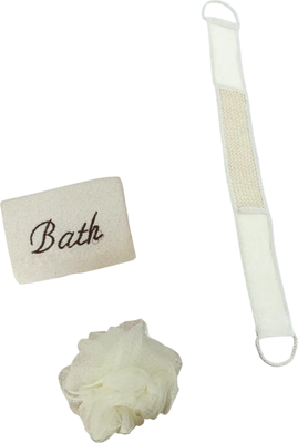 Набор мочалок для тела ILLU MUN-8079 (3шт)