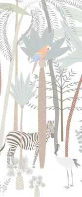 Фотообои листовые Citydecor Джунгли зовут 28 (100x260см)
