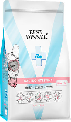 Сухой ветеринарный корм для собак Best Dinner Vet Profi Gastrointestinal Low Fat (12кг)