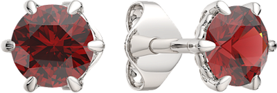 Серьги из серебра ZORKA 03S5036.ZZ (с гранатом)