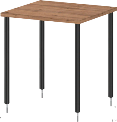 Стеллаж ЗМИ НШ 1 / МНШ1ЧДВ (черный/дуб вотан)