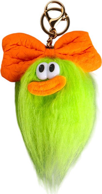 Брелок Sima-Land Пушистик на кольце. Чучундра с бантиком / 10904375 (салатовый)