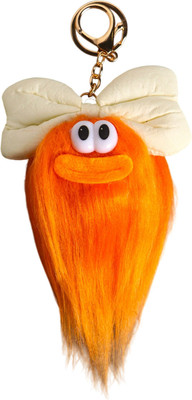 Брелок Sima-Land Пушистик на кольце. Чучундра с бантиком / 10904374 (оранжевый)