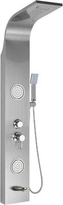 Душевая панель Cerutti Spa Spa Twin BR (матовая нержавеющая сталь)