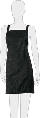 Фартук парикмахерский Dewal Буквы / BF05B (черный)