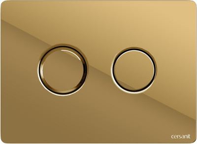 Кнопка для инсталляции Cersanit Accento Circle для Aqua 69083 (золото глянец)