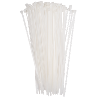 Стяжка для кабеля JAZZway PCT 3.6x200-100WH / 5053793 (100шт)