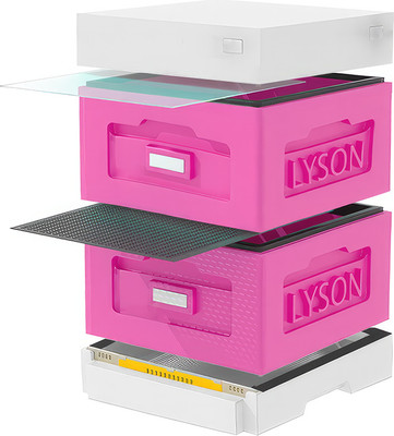 Улей Lyson Рута На 10 Рамок / WR2PW (розовый/неокрашенный)