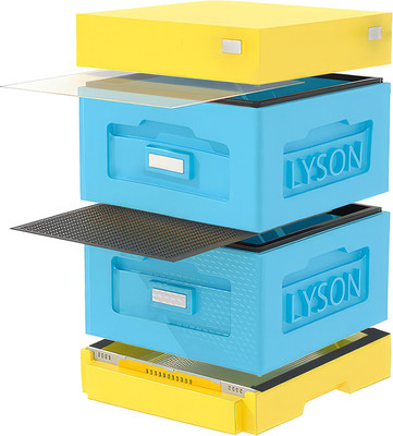 Улей Lyson Рута На 10 Рамок / WR2YY (синий/желтый)