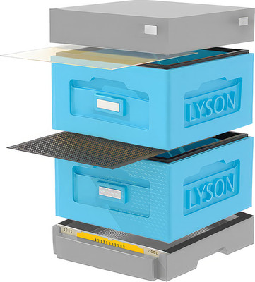 Улей Lyson Рута На 10 Рамок / WR2BG (синий/серый)