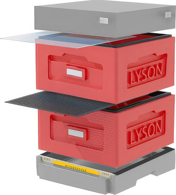 Улей Lyson Рута На 10 Рамок / WR2RDG (красный/серый)