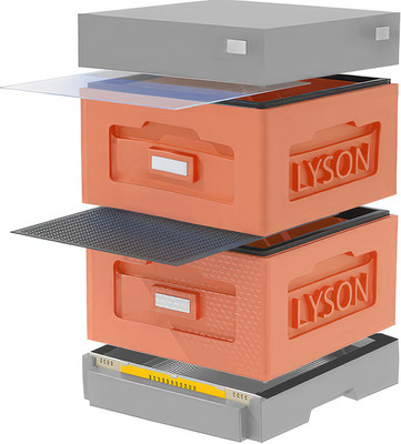 Улей Lyson Рута На 10 Рамок / WR2ORG (оранжевый/серый)