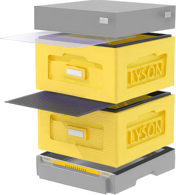 Улей Lyson Рута На 10 Рамок / WR2YG (желтый/серый)