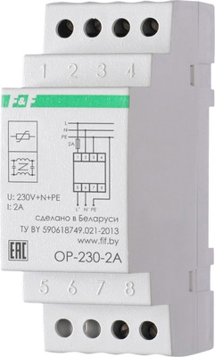 Ограничитель перенапряжения Евроавтоматика OP-230-2A / EA10.001.002