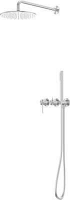 Душевая система со смесителем Abber Wasser Kreis 316 / AF8118BST (сталь брашированная)