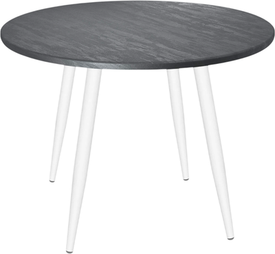 Обеденный стол Sheffilton SHT-TU104/TT 90 (белый муар/каменный уголь)