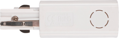 Коннектор для шинопровода JAZZway 3P PTR EC-WH / 5062870 (левый, белый)