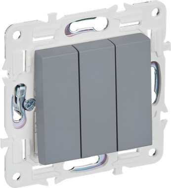 Выключатель IEK Skandy SK-V30-0-10-K03 (серый)