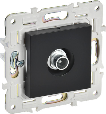 Розетка IEK Skandy SK-A10-P-K02 (черный)